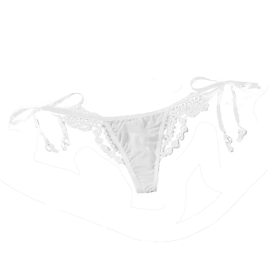 2 стиля Модные женские сексуальные трусики стринги нижнее белье кружевной бант