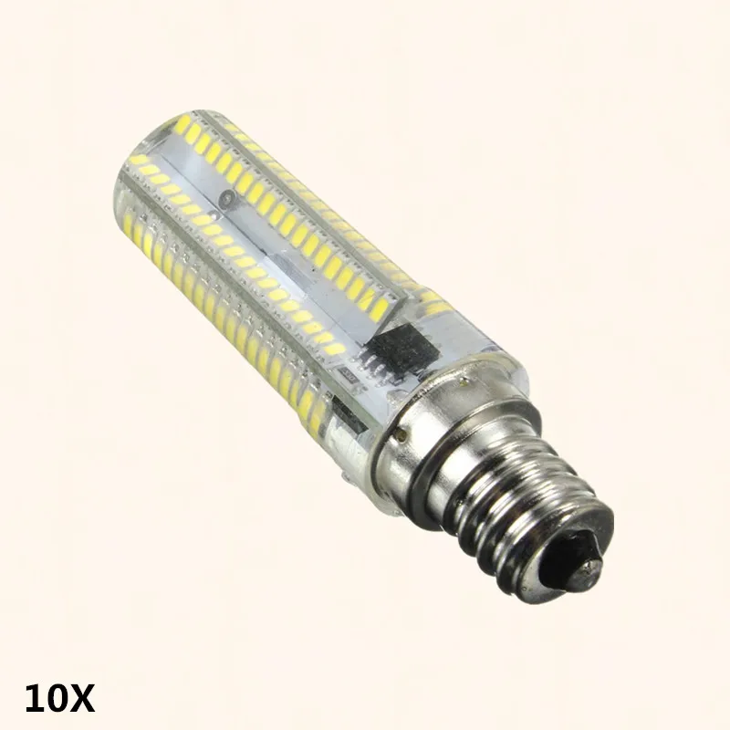 Светодиодный силиконовый шарик E12 8 Вт 152 SMD 3014 затемнения чистый теплый белый свет