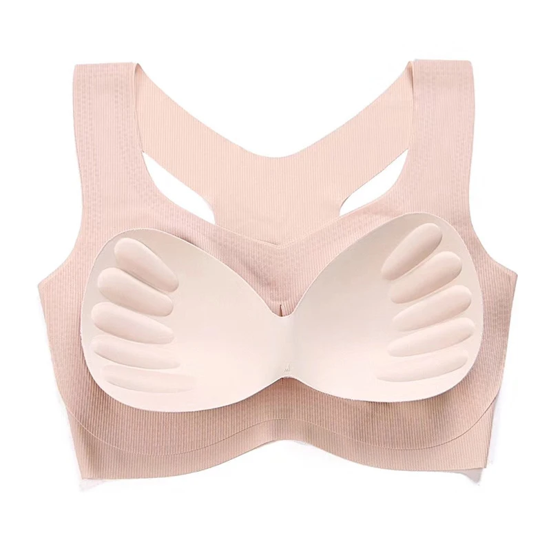 Бюстгальтер без косточек в японском стиле комфортный спортивный бюстгальтер
