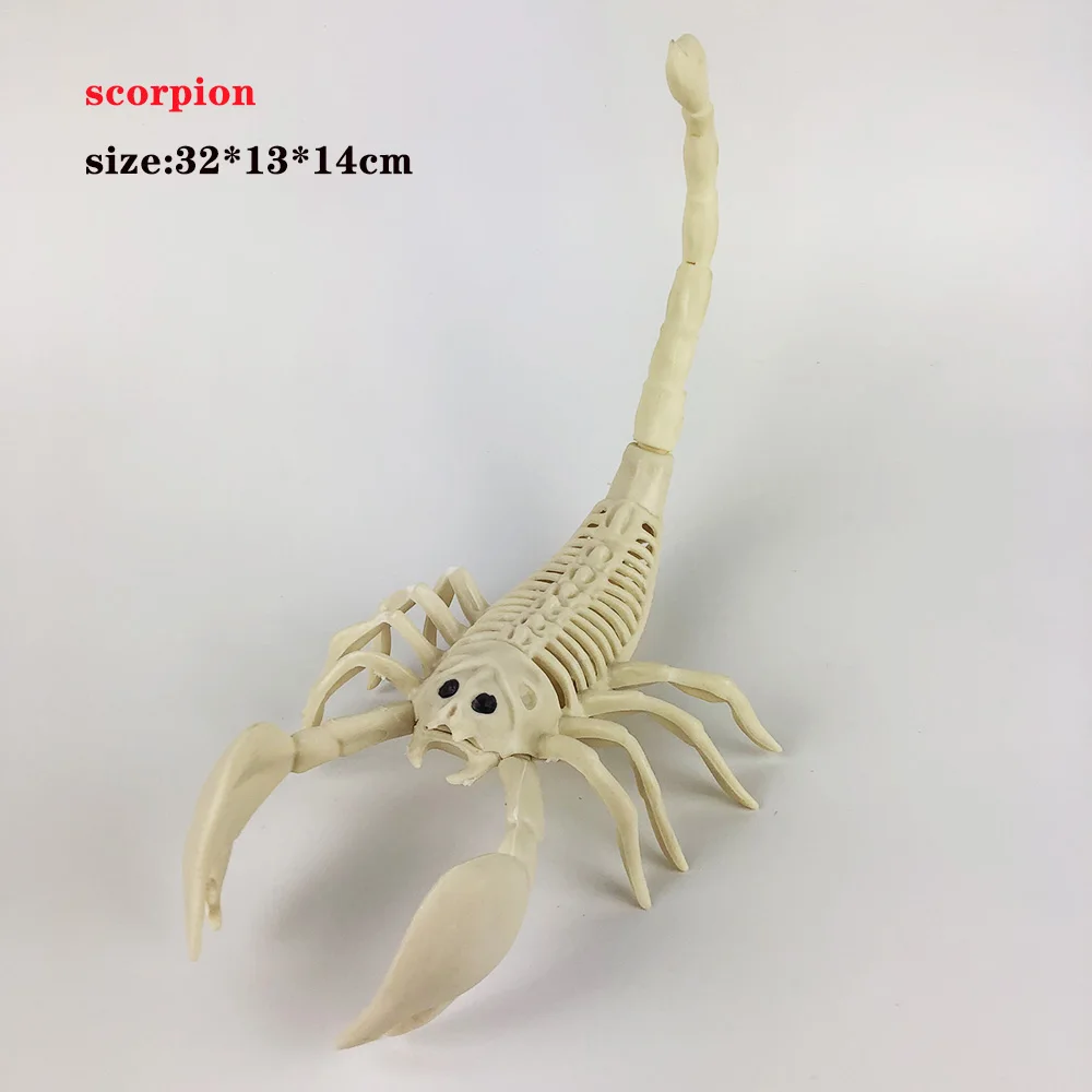 scorpion Хэллоуин украшения скелет животного собака кости бар череп Хэллоуин ужас дом реквизит для украшения вечеринки - Цвет: scorpion