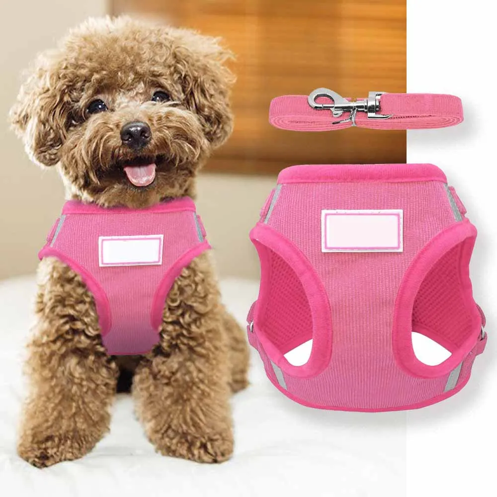 Регулируемая шлейка и поводок для щенков сетчатая маленьких собак мягкая