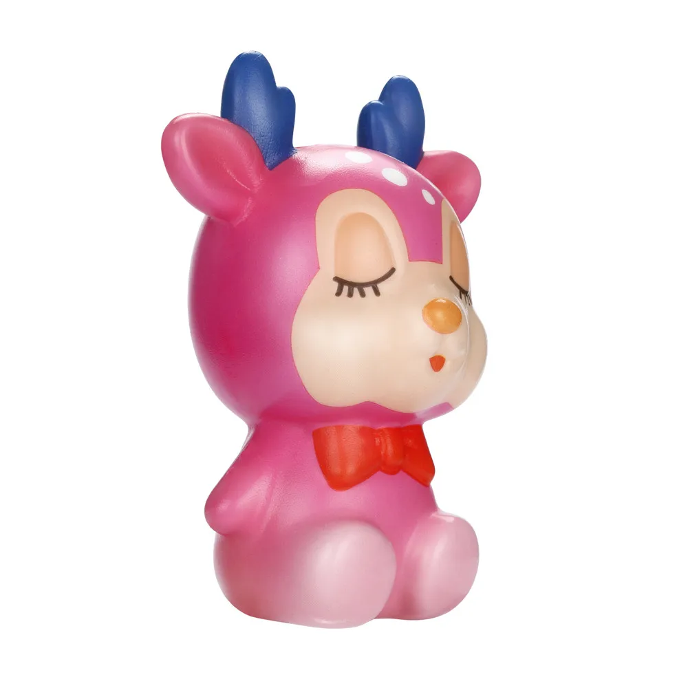 Squishies Kawaii с рисунком рождественского оленя медленно поднимающийся крем ароматизированное средство для снятия стресса игрушки медленно нарастающее при сжатии игрушки CollectionZ04