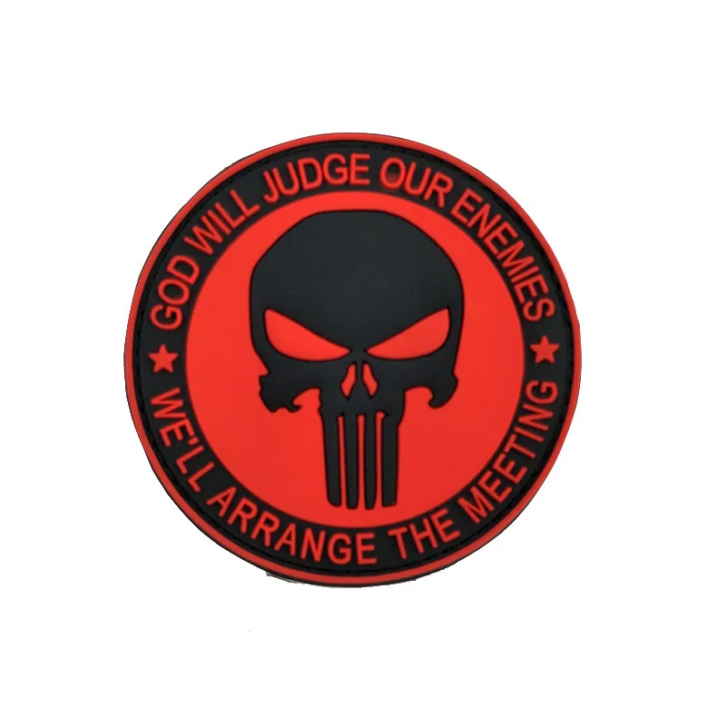 Патчи для карателей вышитые/PVC военные патчи черепов тактические тонкие синие