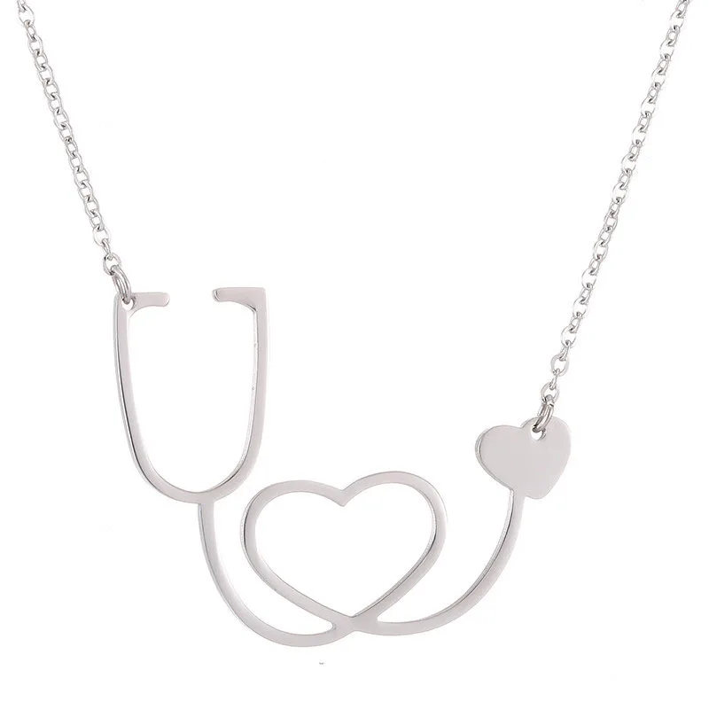 Женские Простые ожерелья и кулоны aiboduo модные с сердечками Модные подвесные 51N0010