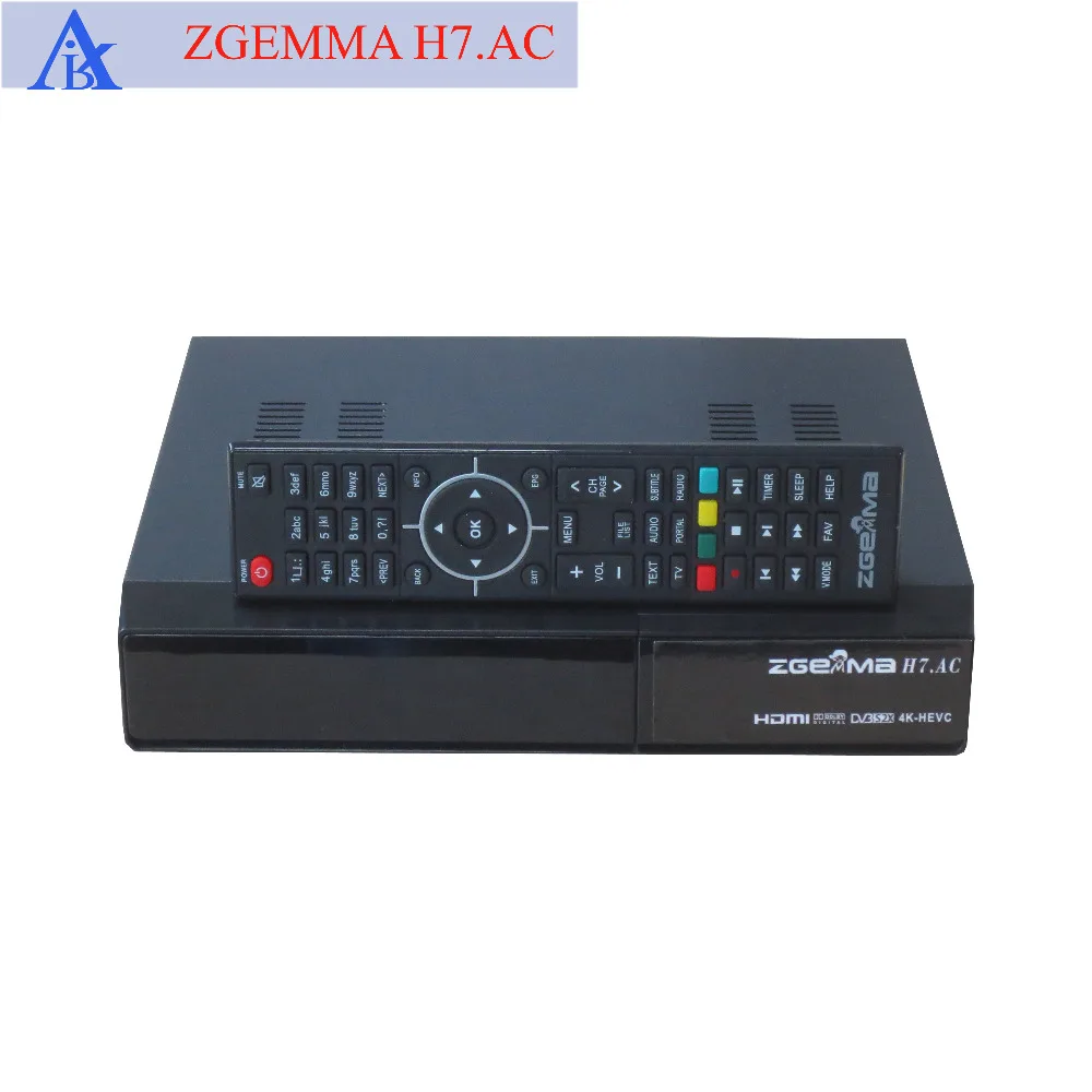 5 шт./лот 4K UHD ATSC + двойной спутниковый ресивер zgemma h7.ac 2 * DVB S2X ATSC|Спутниковое ТВ| |
