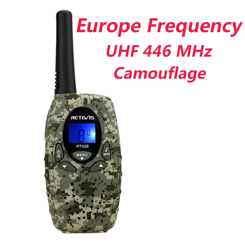 10 шт. 4 цвета RETEVIS RT628 детская рация 0,5 Вт UHF частота Ham Радио коммуникатор A1026 - Цвет: Camouflage Europe
