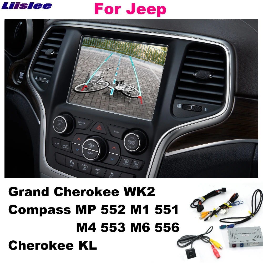 Интерфейс камеры заднего вида Liislee оригинальный обновленный монитор для Jeep Grand