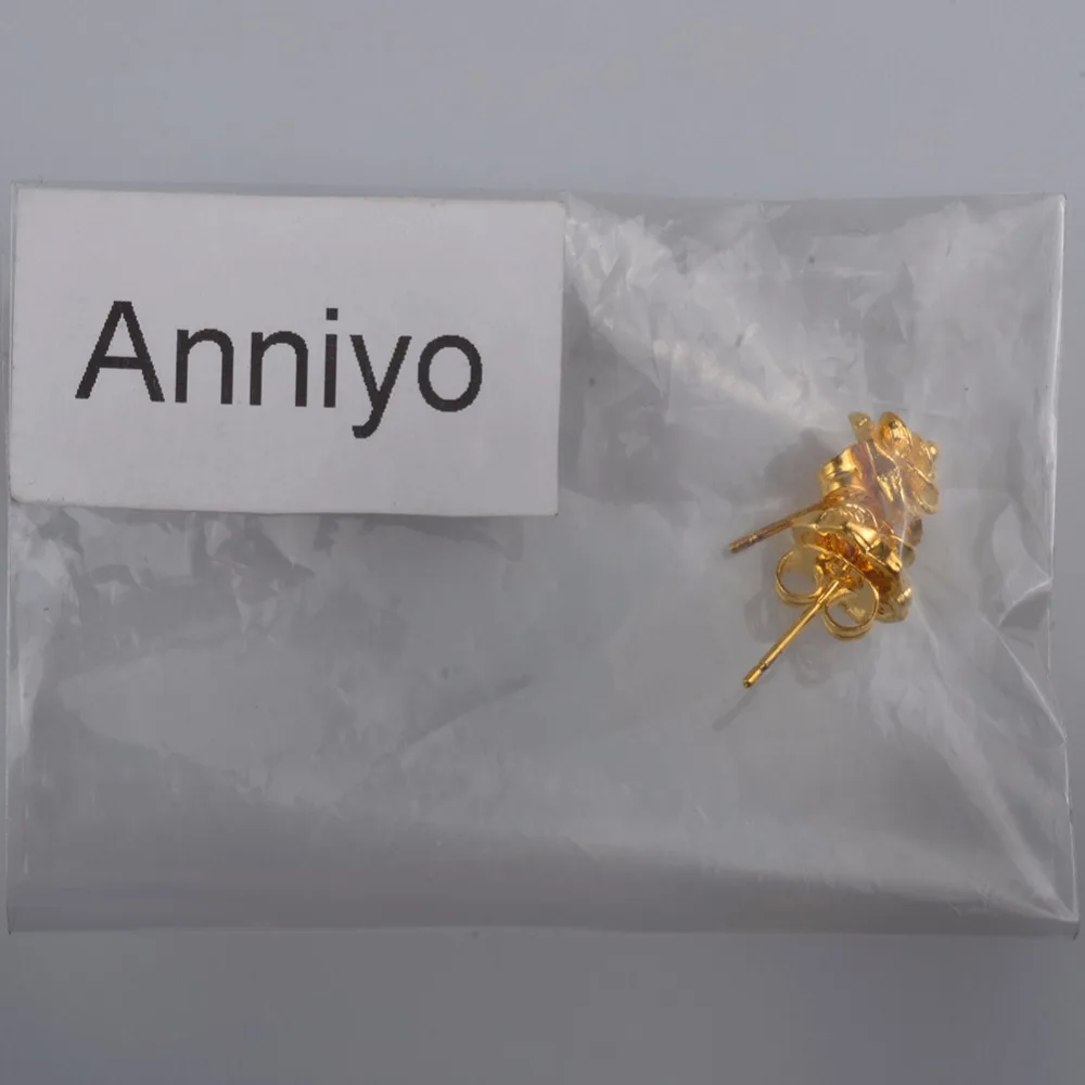 Anniyo 1 см/маленькие серьги цветок для девочек/детей оптовая продажа дешевые