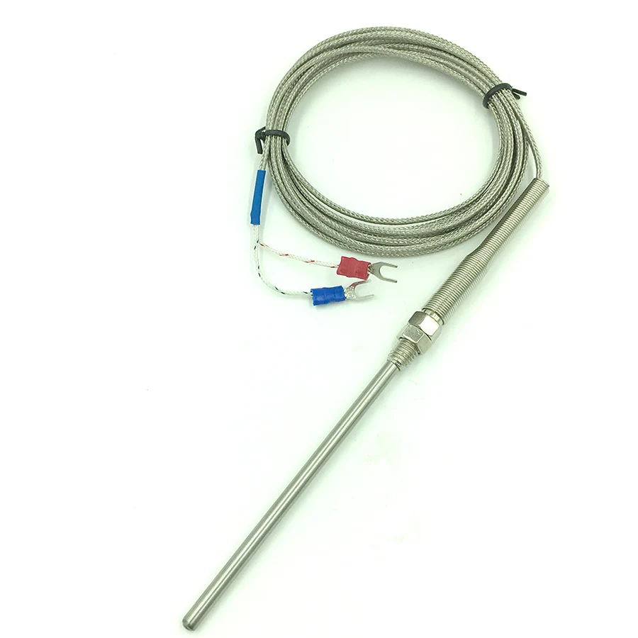 

Новый датчик термопары из нержавеющей стали 3 м типа K 100 мм Датчик термопары 0 ~ 400 градусов
