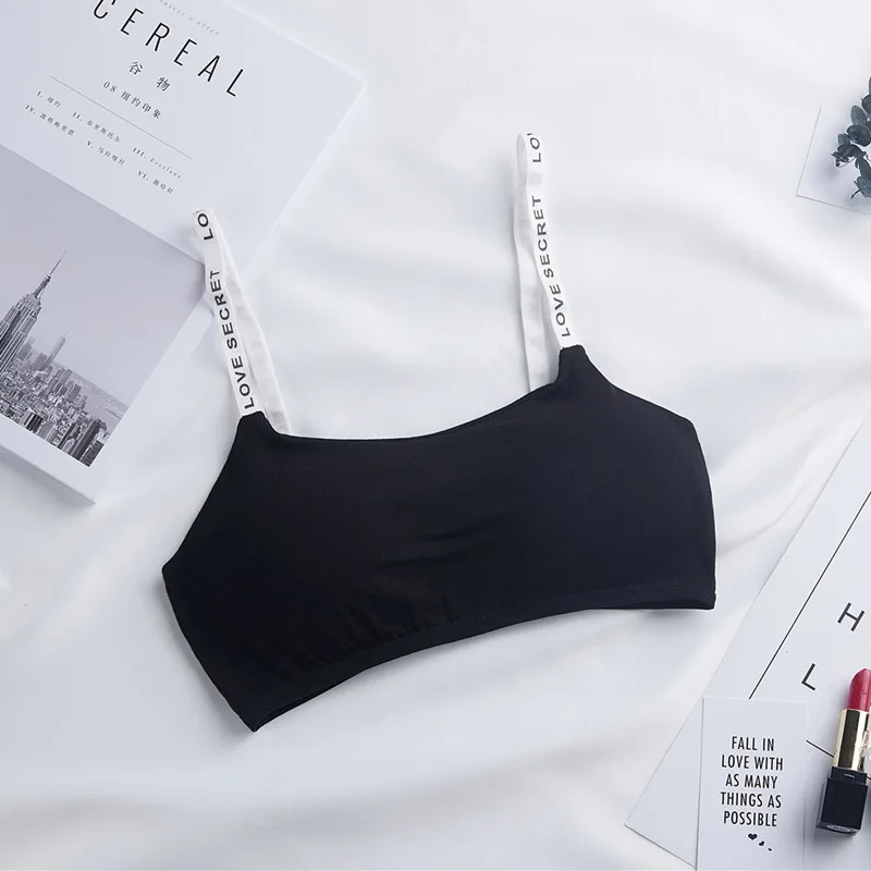 Черный Women's No Rim комфортное нижнее белье бесшовные нитки Фитнес Бюстгальтер с буквами тренажерный зал фитнес накладные чашки для груди бюстгальтер - Цвет: Черный