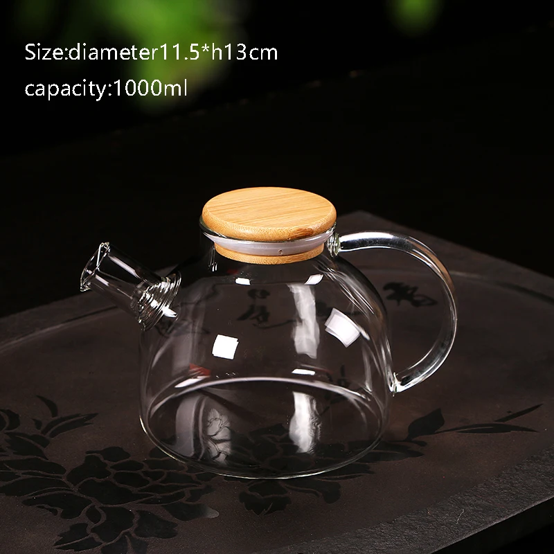 Brief Transparent Heat Resistant 1 Teapot Warm Tea Fair Cup 6 Teacup Kit Chinese Kung Fu Set Drinkware for Family Gifts | Дом и сад
