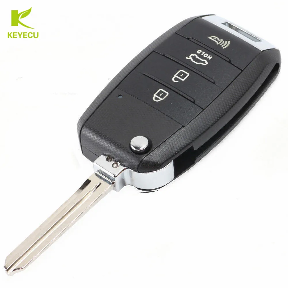 KEYECU Замена обновленный Флип дистанционный брелок 433 МГц 4D60 чип для Kia Cerato 2014 2015 2016