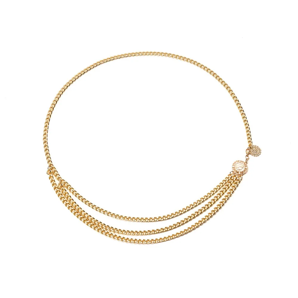 Boho сексуальное многослойное Геометрические тела пояс для живота цепь Для женщин