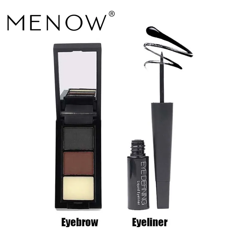 Menow бренд Make Up Set черный Водонепроницаемый жидкости Подводка для глаз и
