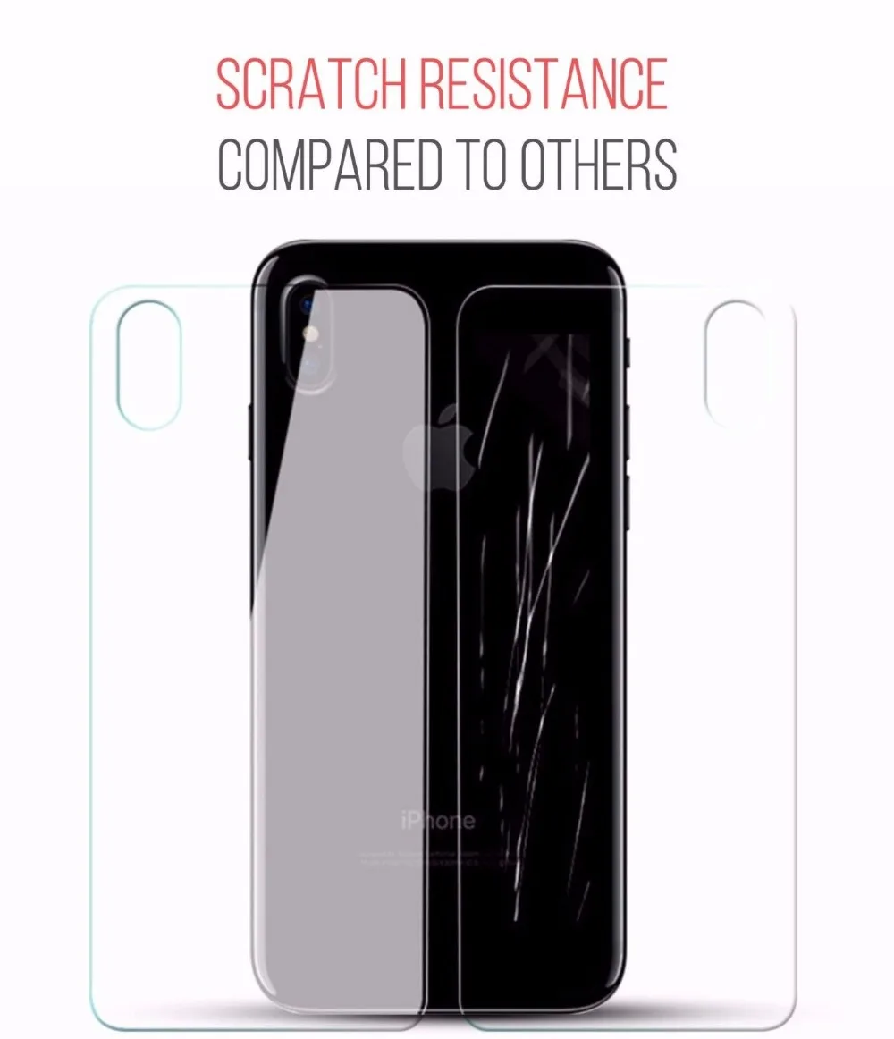 HOPCHAM 2 шт./лот переднее и заднее закаленное стекло для iPhone X 8 Plus 5 5s SE 6 6s 6plus 7 plus