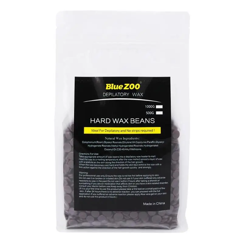 

500g Wax Beans Depilatory Wax Pellet Hot Film Hard Wax beans Female Hair Removal No Strip Hard Wax Bead For Body Hair Removal