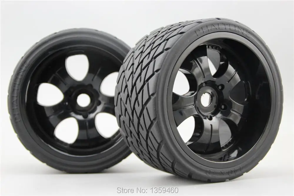 4 шт. RC 1/8 Monster Truck On Road колеса и набор шин для HPI Traxxas 17 мм металлическая ступица 26411
