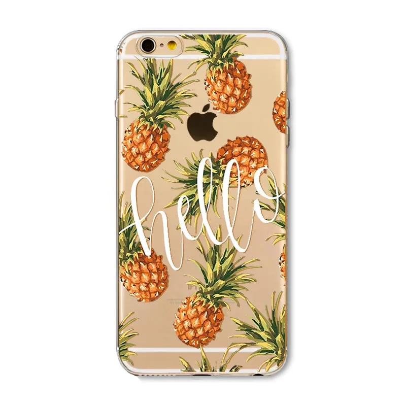 Рождественский чехол Napeyin Fruit Pine apple для iphone 7 6 S 8 Plus X 5 5S SE Мягкий силиконовый