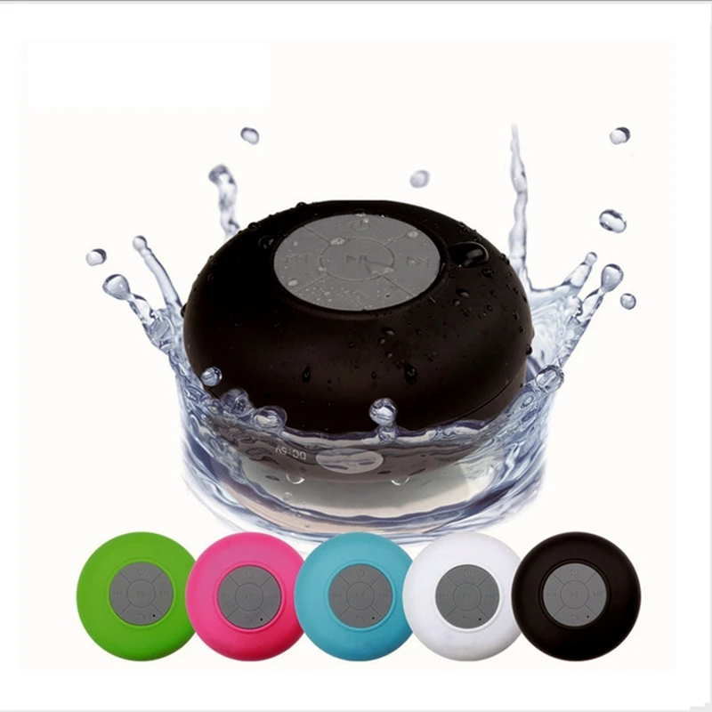 Водонепроницаемый мини Bluetooth динамик присоски муссер душ музыкальный плеер