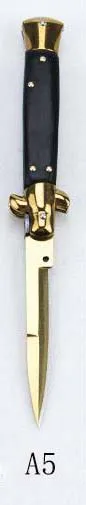 A5 LLxxmm 440 Лезвие из нержавеющей стали деревянная ручка складной охотничий Быстрый Открытый походный аварийный карманный нож тактический edc инструмент zakmes - Цвет: A5