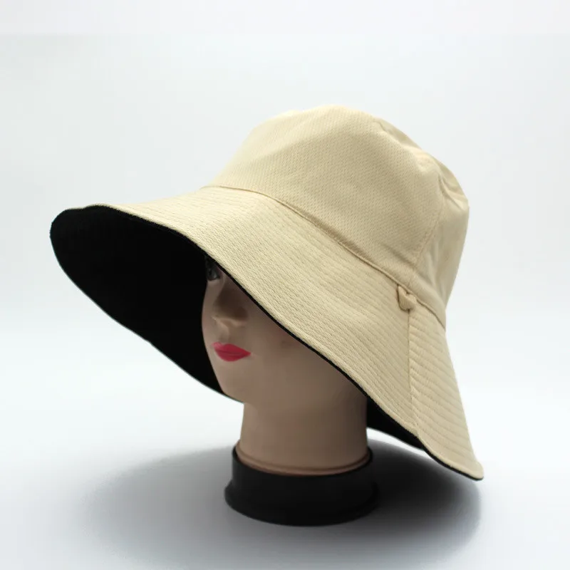 Женская хлопковая Панама двойного назначения летняя шапка из денима для туризма