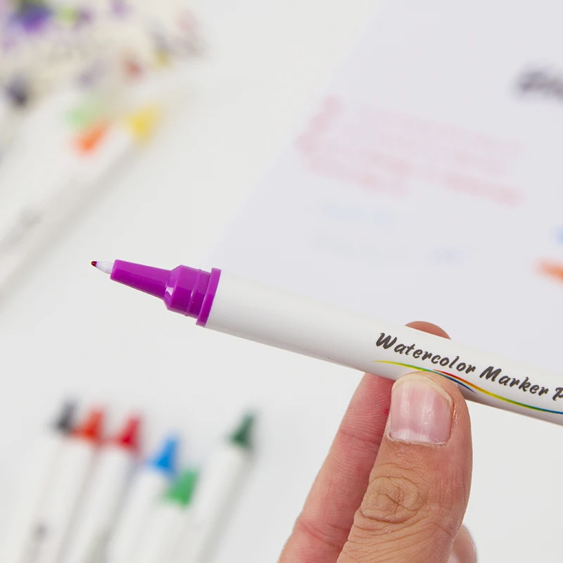 

12/24/36/48 Water Color Gel Pen,0.4mm Fiber Tip Art Marker for Signature,Drawing,Lettering