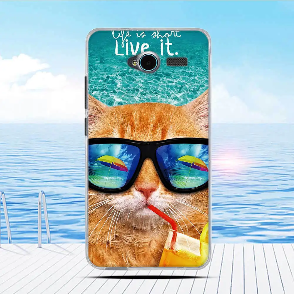 Чехол для ZTE Blade L3 мягкий силиконовый чехол из ТПУ с 3D рельефным рисунком |