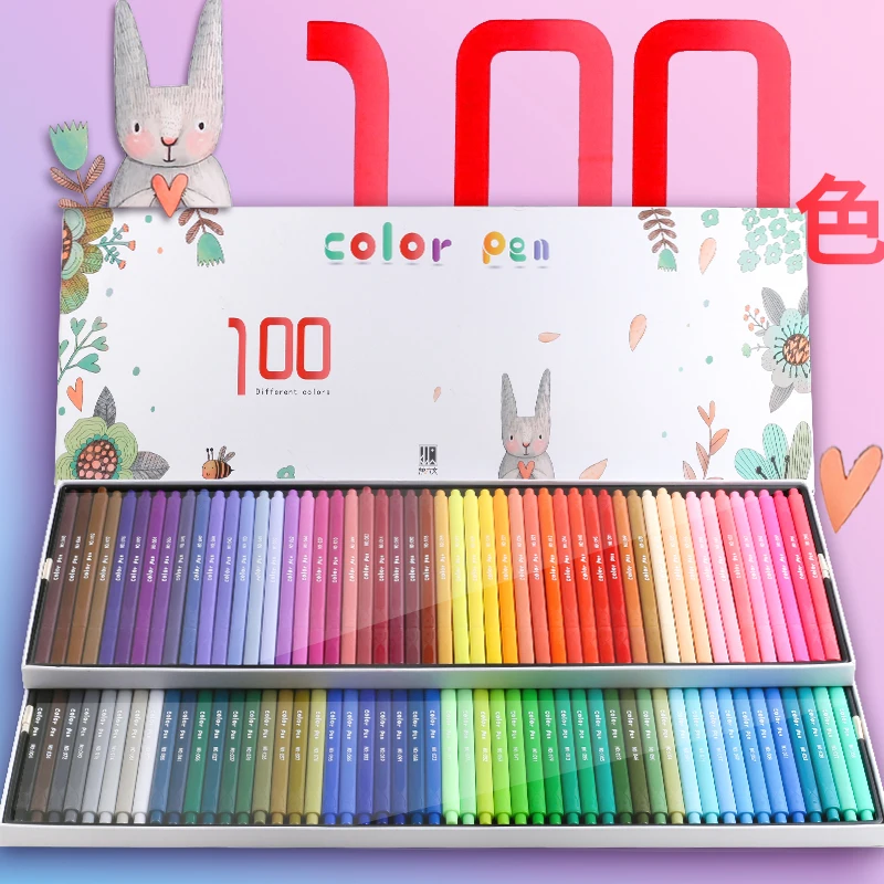 Фломастеры гибкие для манги каллиграфии рисования детский сад живопись набор