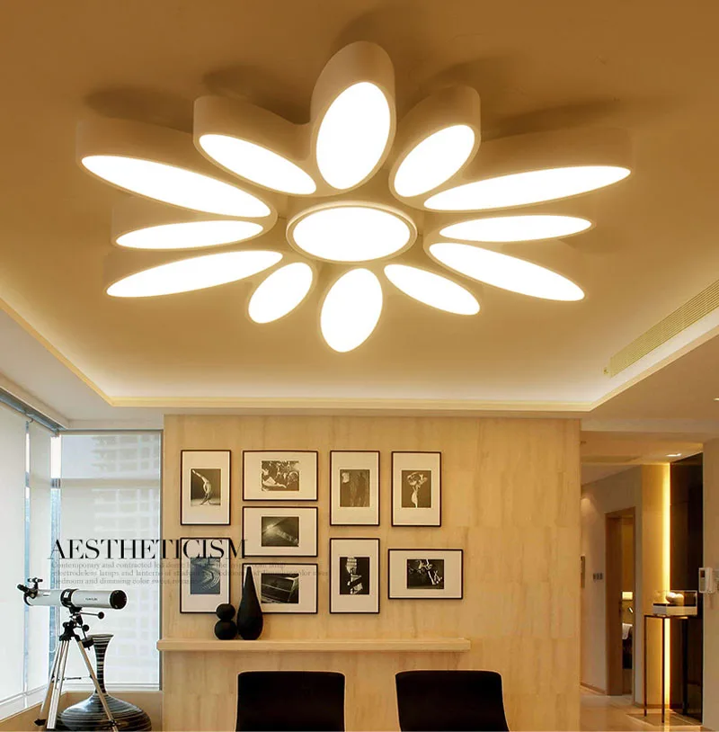 Ультратонкие акриловые люстры потолочный светильник алюминиевый супер яркий