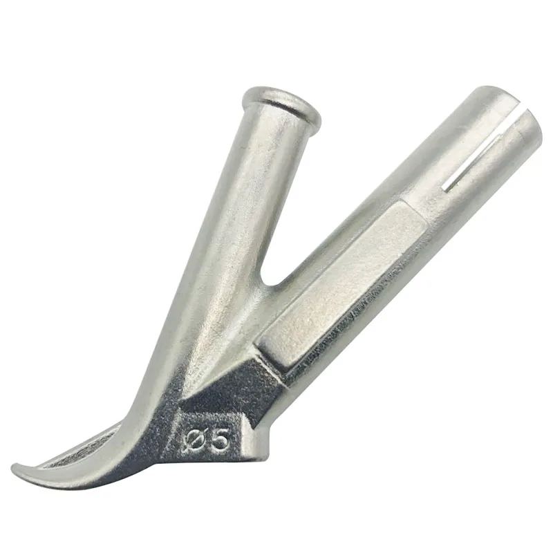 Boquillas de boca de soldadura de forma redonda, boquilla de soldador de velocidad para pistola térmica de aire caliente de plástico PVC, para soldador de vinilo de plástico Leister