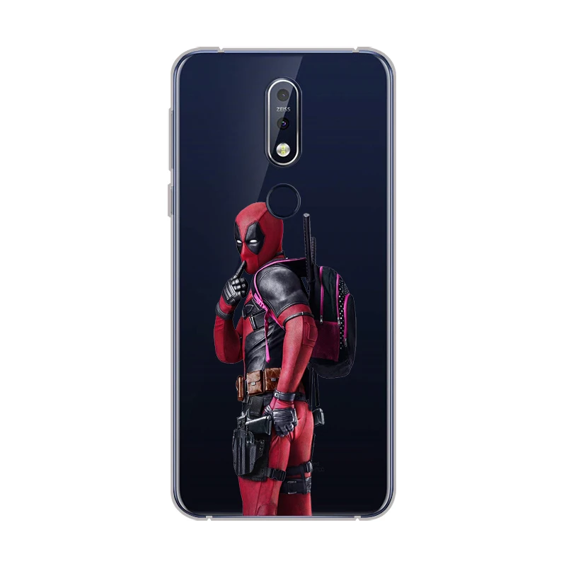 Ciciber для Nokia 8 1 7 6 5 3 2 Plus 9 PureView чехол телефона X7 X6 X5 X3 Мягкий TPU Marvel Deadpool |
