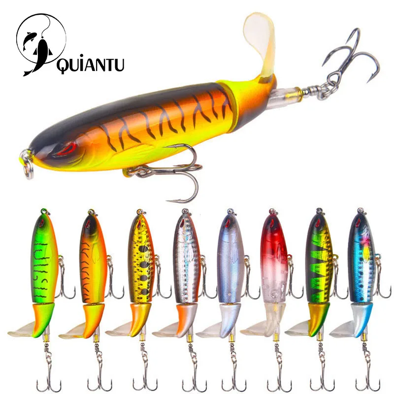 QIUANTU Whopper Поппер 10 см 13 2 г Topwater приманка рыболовная поверхность плавающие