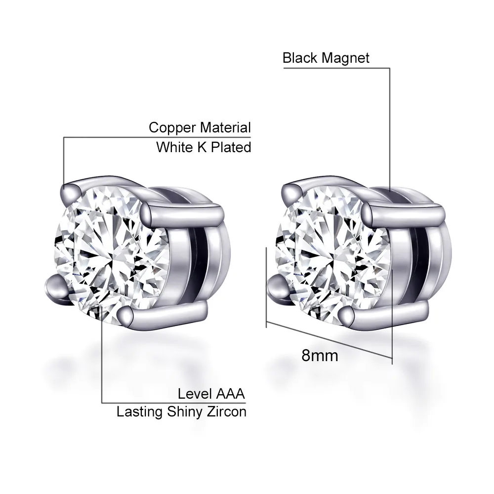 Мужские ювелирные изделия медицинские серьги с энергетическим балансом черные и