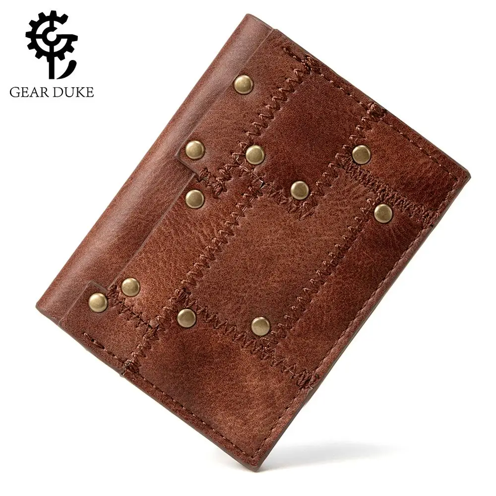 Кошелек GearDuke мужской в стиле панк Модный клетчатый бумажник европейском