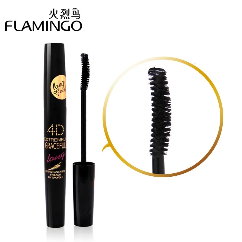 Free Shipping China Top Mascara Brand Flamingo Waterproof Lengthening Curling Thick Eyelash 4D Extremely Long 7.5ml 6368 |