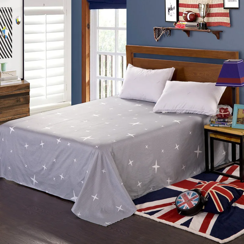 100% Cotton Printed Fitted Sheet Mattress Cover Bed Queen Double Protector 1 Piece Free Shipping | Дом и сад