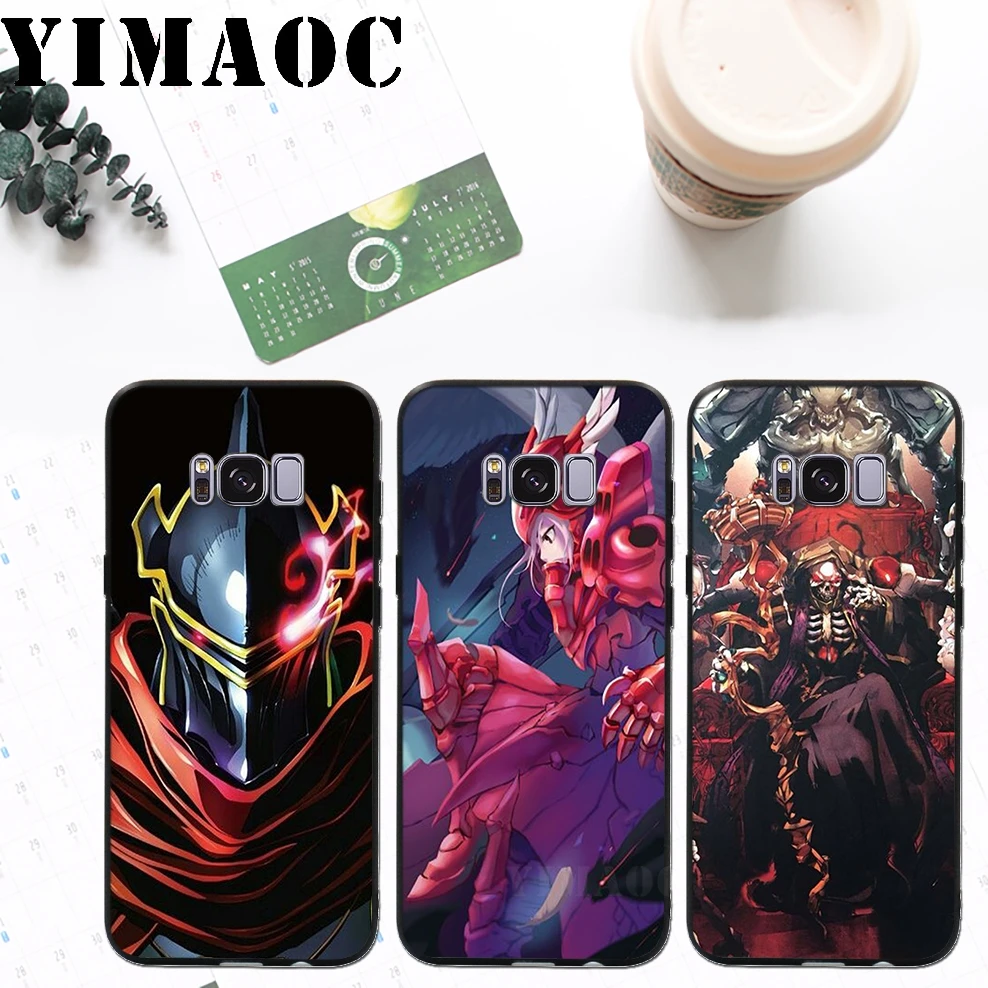 YIMAOC Overlord Japan Anime Soft Silicone Case for Samsung Galaxy A3 A5 A6 Plus 2017 2016 S6 S7 Edge S8 S9 &amp Note 8 9 |
