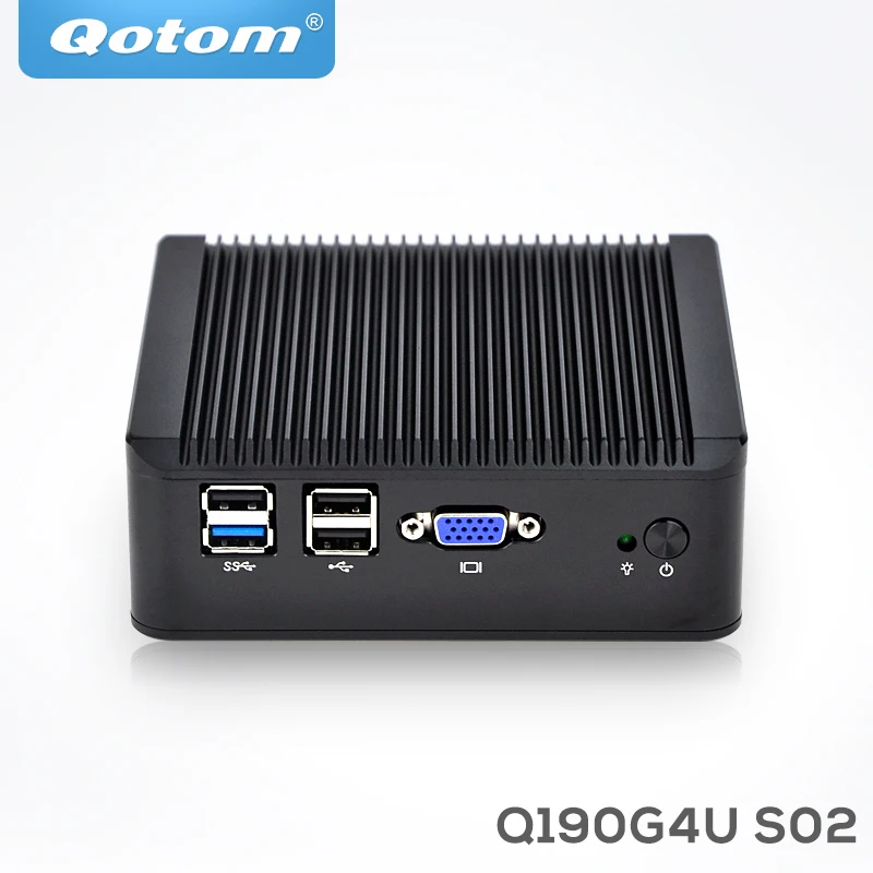 Мини ПК QOTOM Q190G4U с 4 гигабитными NIC для сборки маршрутизатора брандмауэра