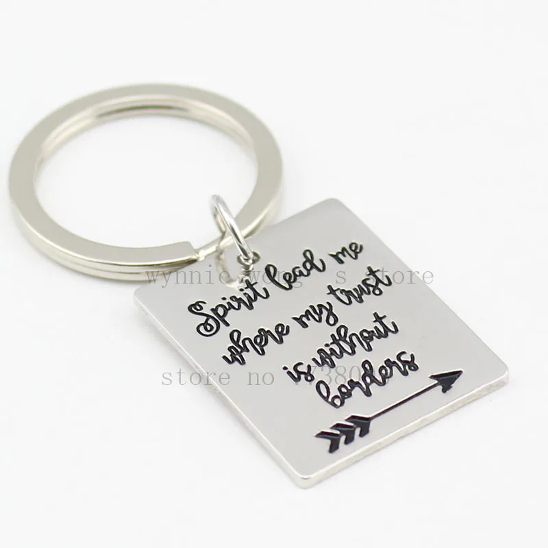 2017 новое ожерелье с ручной печатью дух ведет меня где мое доверие без границ