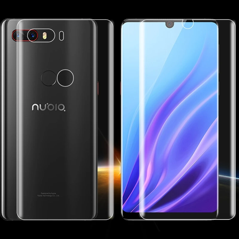 Мягкий HD анти царапина палец 4D полный корпус Защита экрана для ZTE Nubia Z18 5 99 &quotАвто