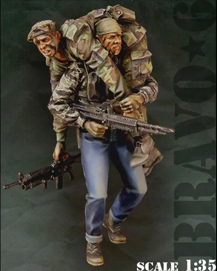 1/35 весы вьетнамские войны американская армейская спины раненные 2 человека
