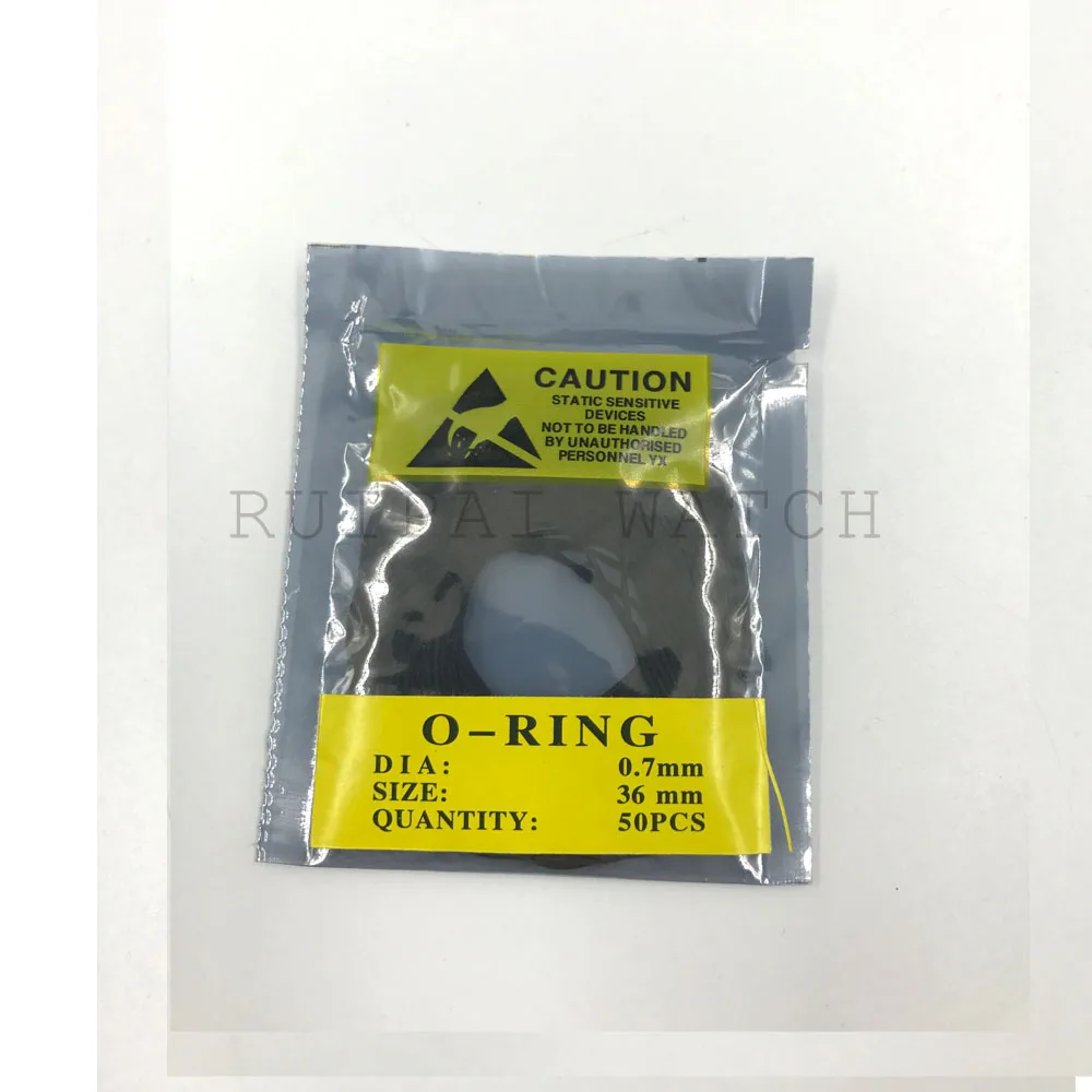 0.7mm 50pcs 36mm-40mm O Ring Rubber Seal Washers Waterproof Round Watch Gaskets | Наручные часы
