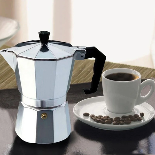 Coffee Pot Aluminum Dripolator European Kettle Turkey Octagonal Pots Delicate Tool Kitchenware Moka Maker | Дом и сад