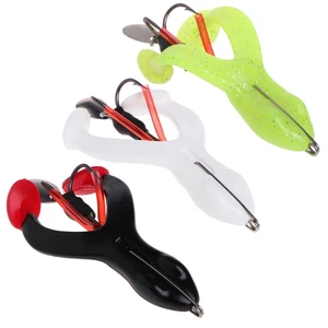 Искусственная наживка для рыбалки Лягушка Мягкая приманка против подвешивания воблер 9 см17 г крючок с блестками