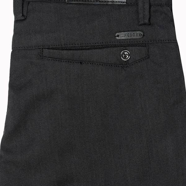 Black trousers HARPIA, новинка, повседневные мужские штаны, Бизнес Стиль, мужские, тонкие, прямые, хлопок, полная длина, штаны, синие, тянущиеся, обычные, классические, мужские брюки - Цвет: Black trousers