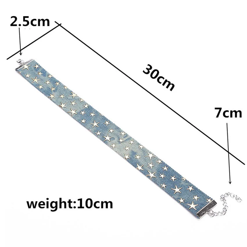 2017 новое короткое ожерелье сплав звезда панк искусственное для женщин