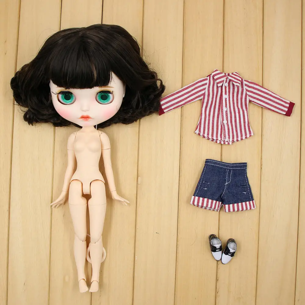 doll clothes shoes Blyth кукла комбинация новые резные губы лицо, суставное тело, одежда плюс обувь 1/6 BJD, ICY, Pullip, Azone - Цвет: doll clothes shoes