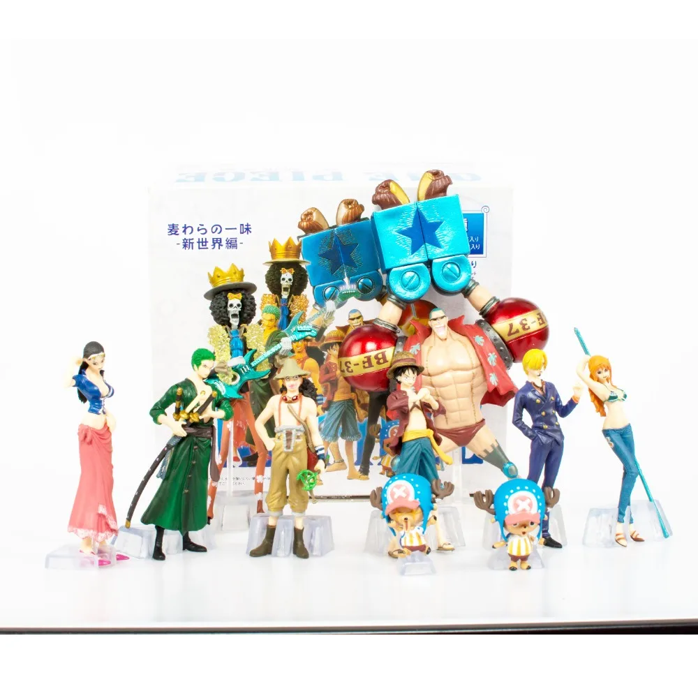 10pcs/set Japanese Anime One Piece Action Figure Collection Toys 2 YEARS LATER luffy Nami Roronoa Zoro Hand-done Toy | Игрушки и хобби