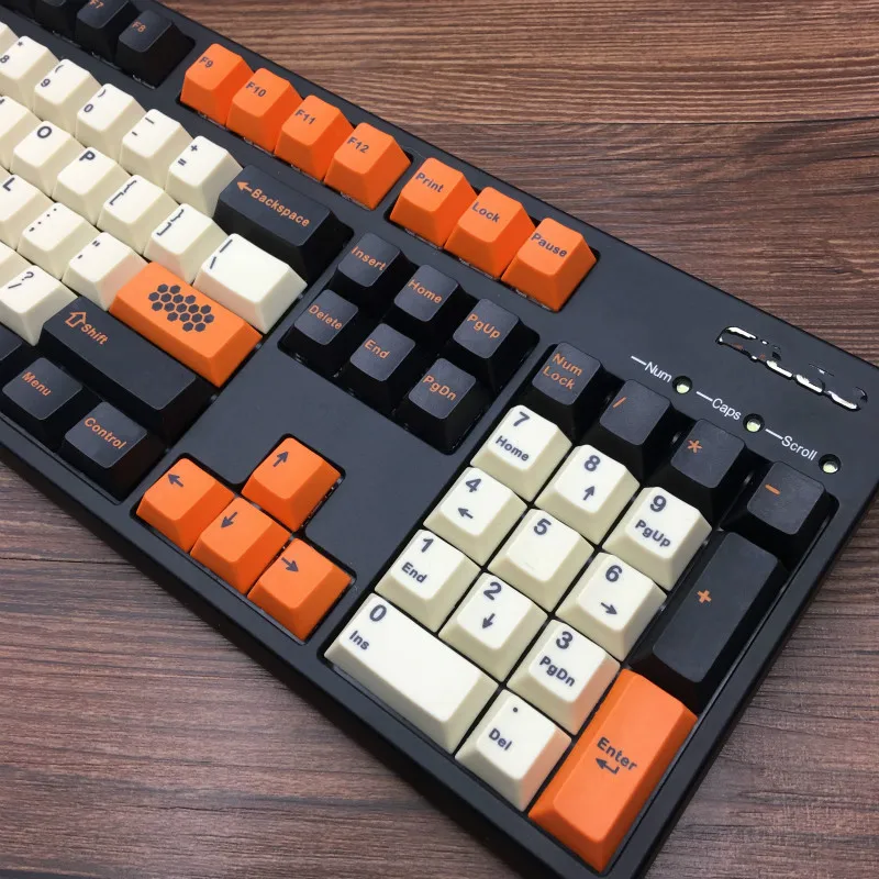 Углеродные колпачки 5 поверхностей краситель Sub Profile 104 Key ANIS Layout Augment 12 keycap для