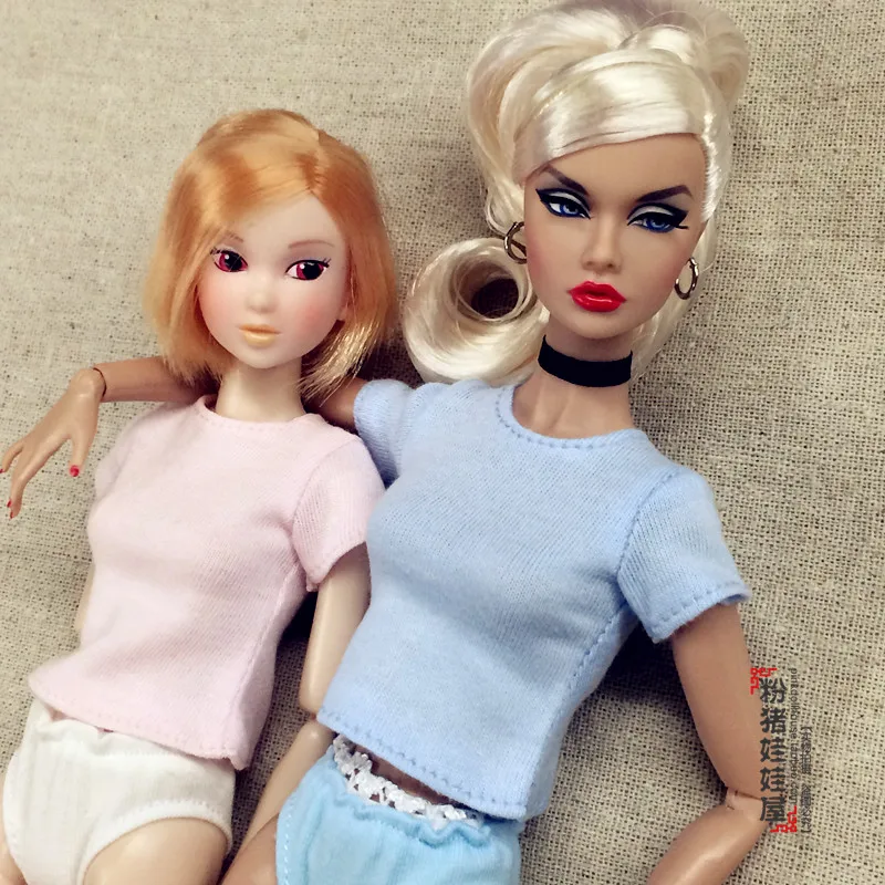 Бесплатная доставка 1/6 Модная Кукла Футболка Одежда для кукол Blyth Momoko Licca OB Azone